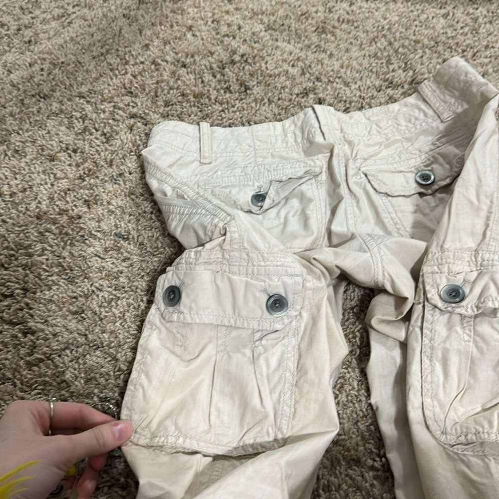 LOFT White Cargo Pants - Picture 8 of 8